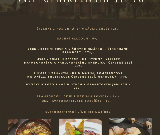 Svatomartinské menu 2024