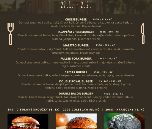 Burger týden 27.1. - 2.2.2025