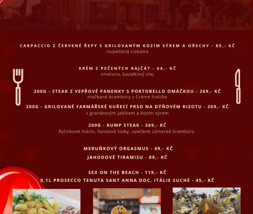 Valentýnské menu 10.2. - 16.2.2025