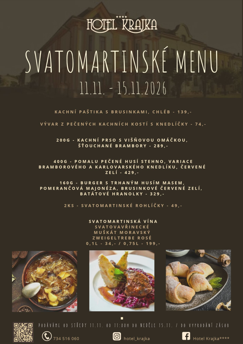 Svatomartinské menu 2026