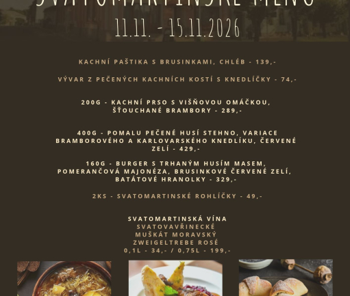 Svatomartinské menu 2026